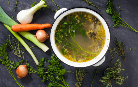 Enhancing plant-based recipes with vegetable stock